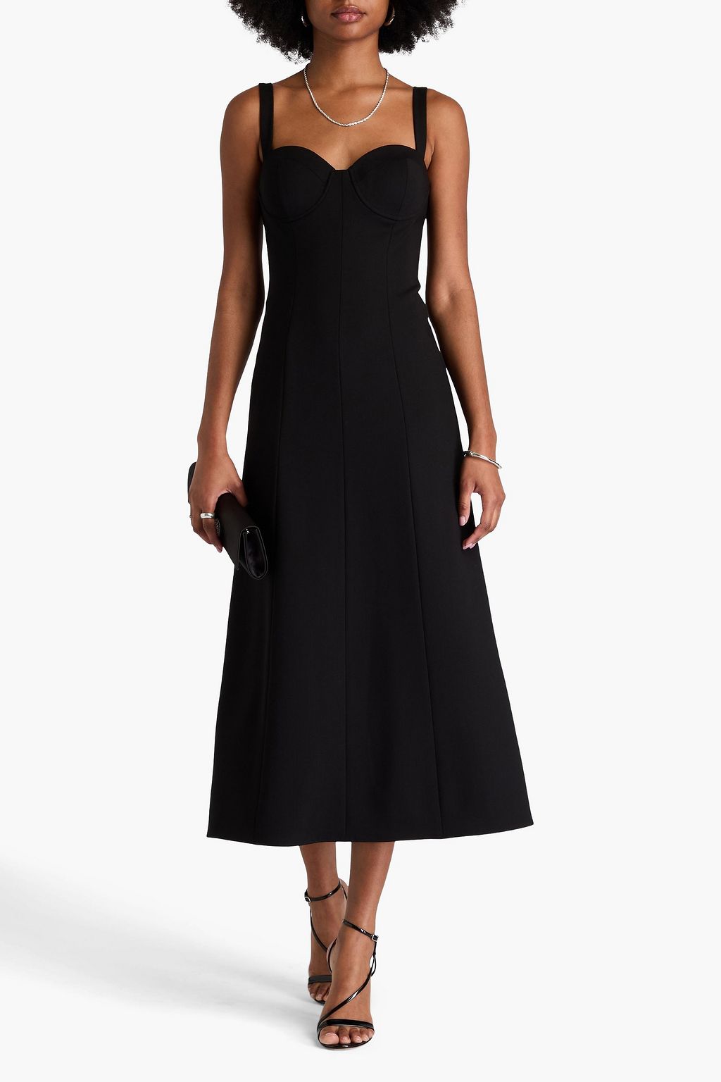 CAROLINA HERRERA Midikleid aus einer Wollmischung