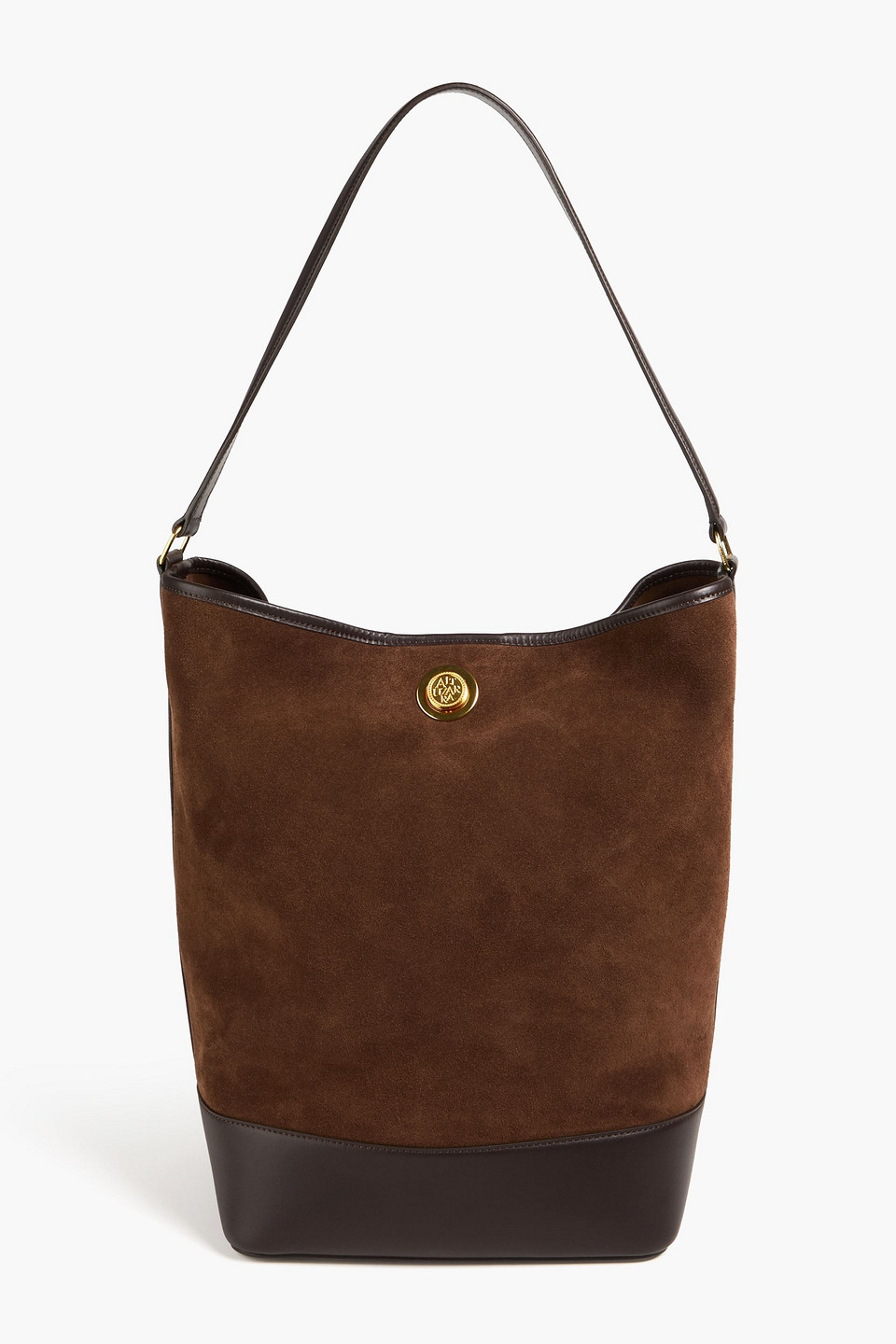Altuzarra North/south Leather-trimmed Suede Bucket Bag