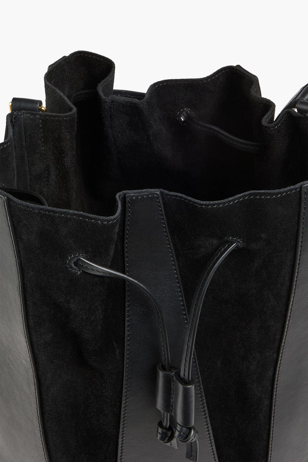 ALTUZARRA Drum Beuteltasche aus Leder und Veloursleder