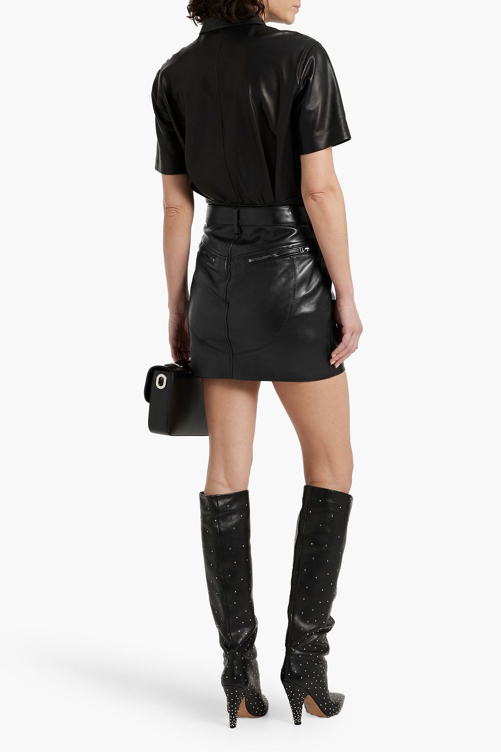 TOM FORD Leather mini skirt