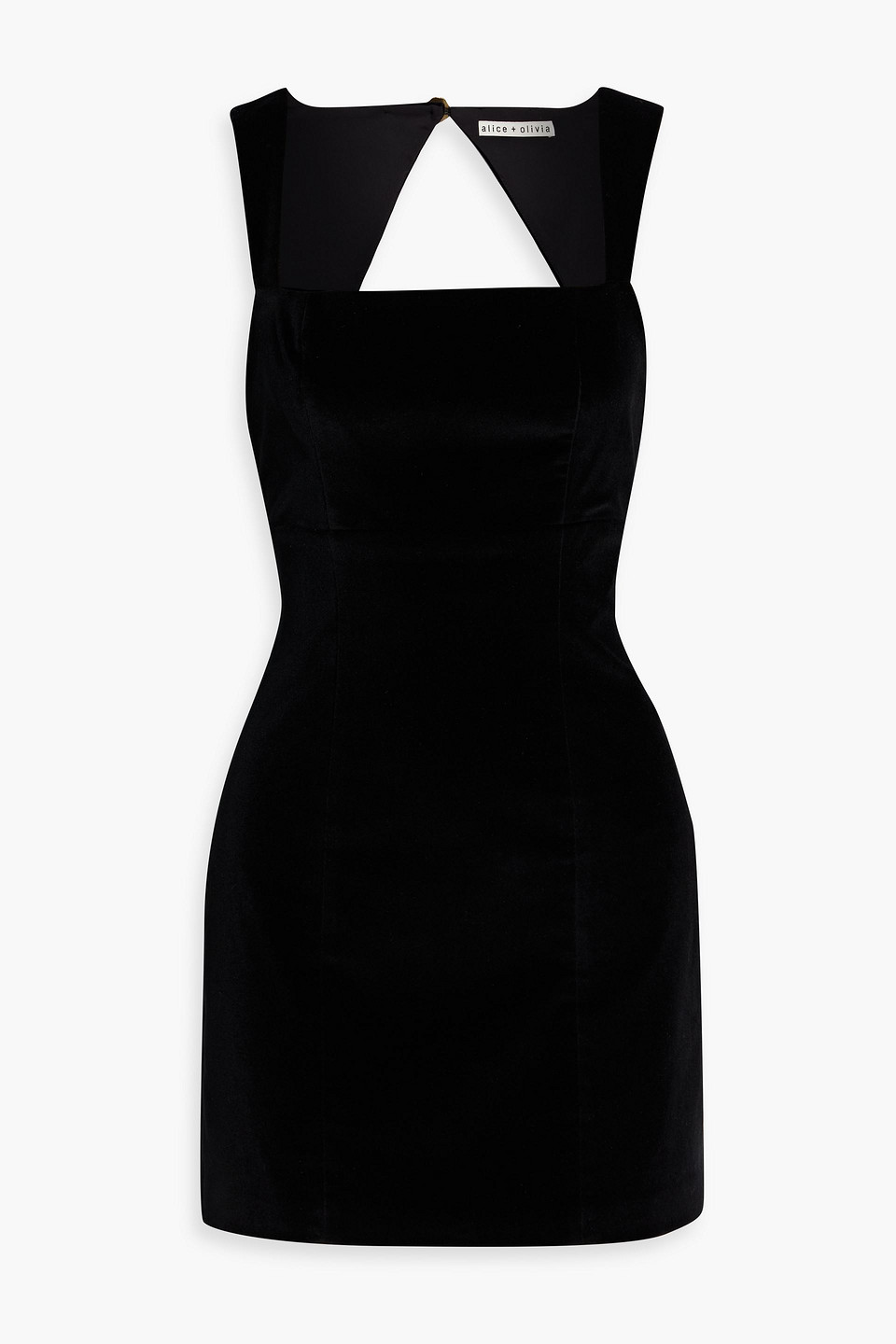 Keria cotton-blend velvet mini dress