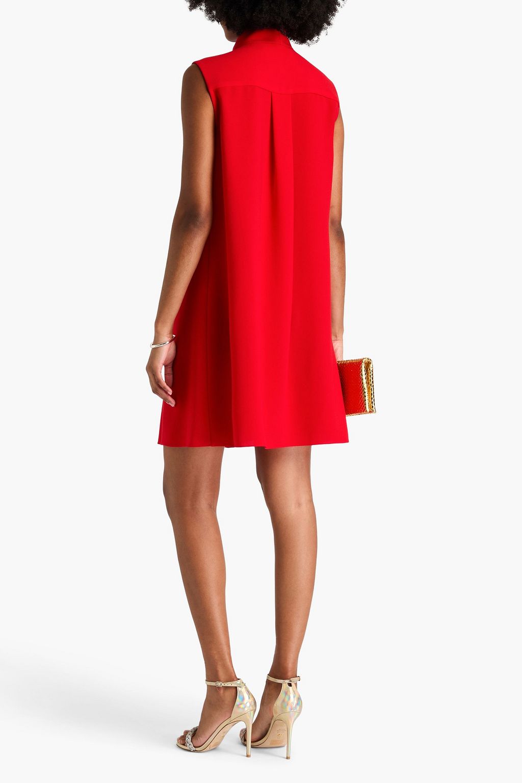 CAROLINA HERRERA Minikleid aus Crêpe mit Biesen