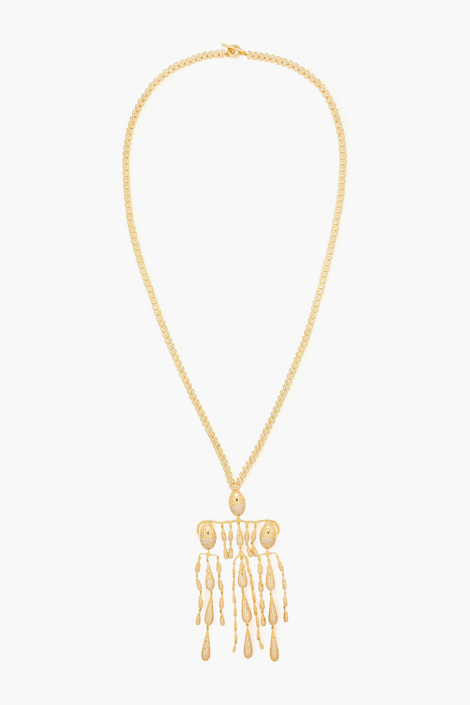 Zimmermann 12-karat Gold-plated Crystal Necklace