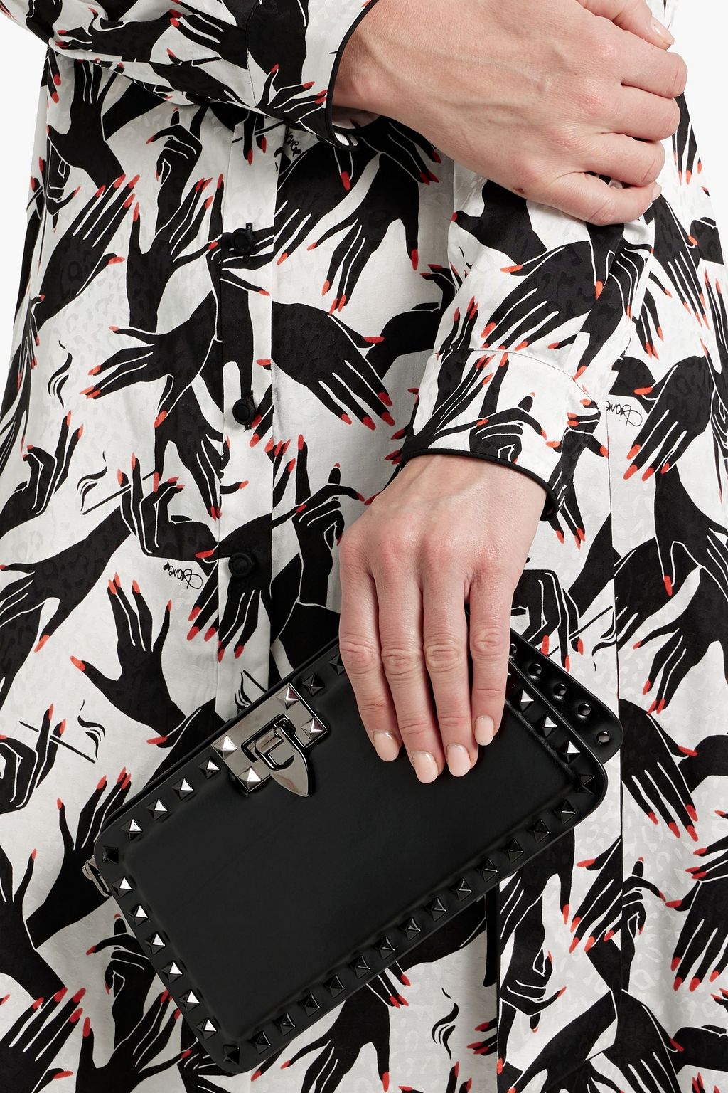 VALENTINO GARAVANI Rockstud leather cross-body bag