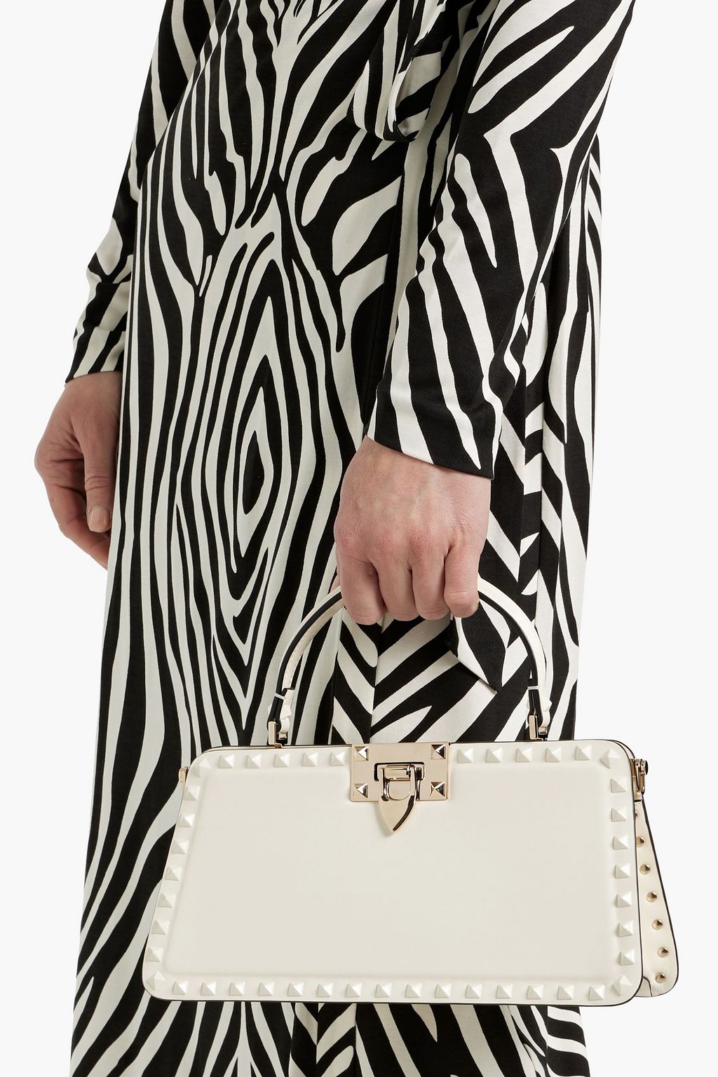 VALENTINO GARAVANI Rockstud leather tote