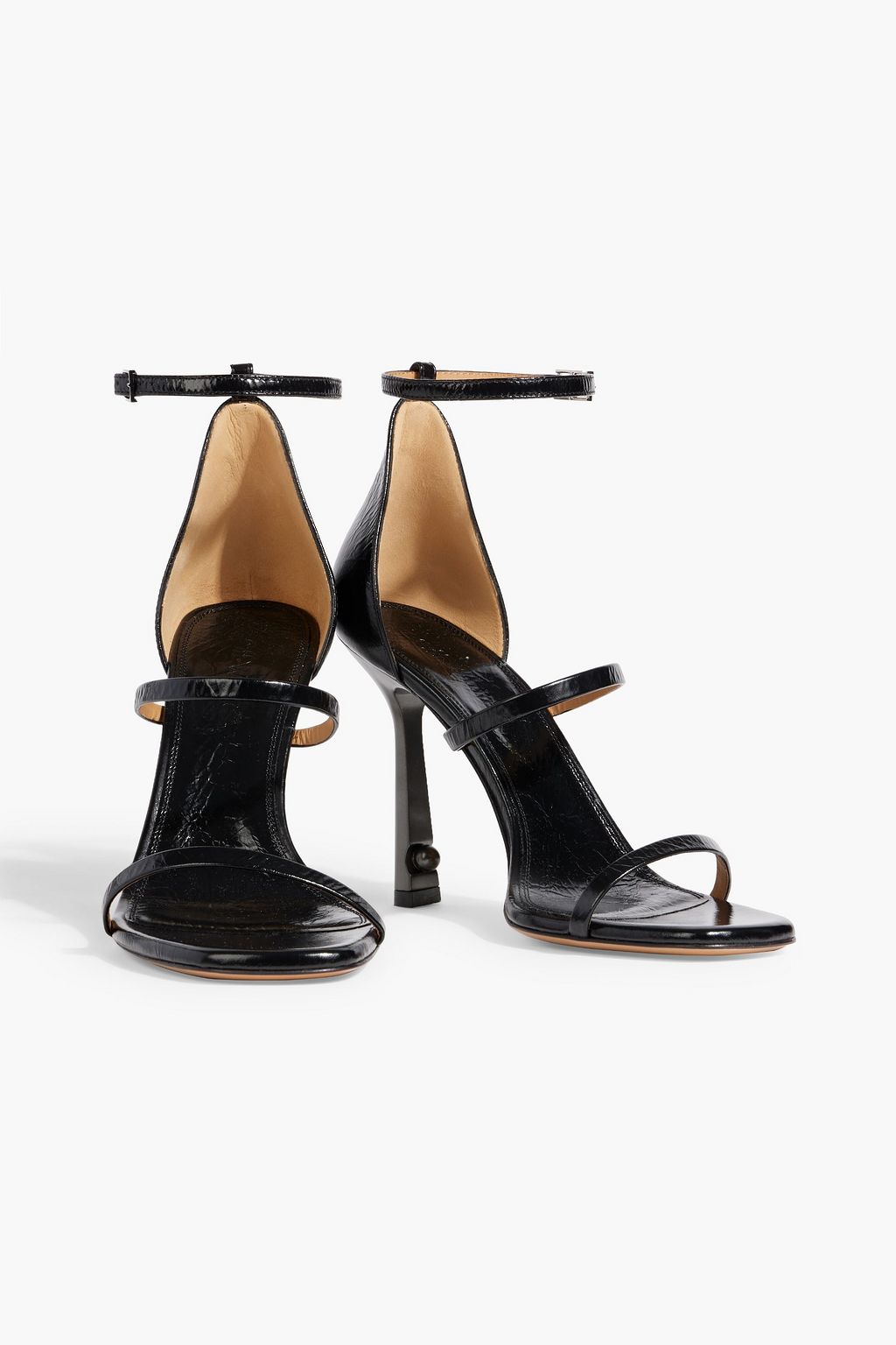 OFF-WHITE™ Lollipop textured-leather sandals