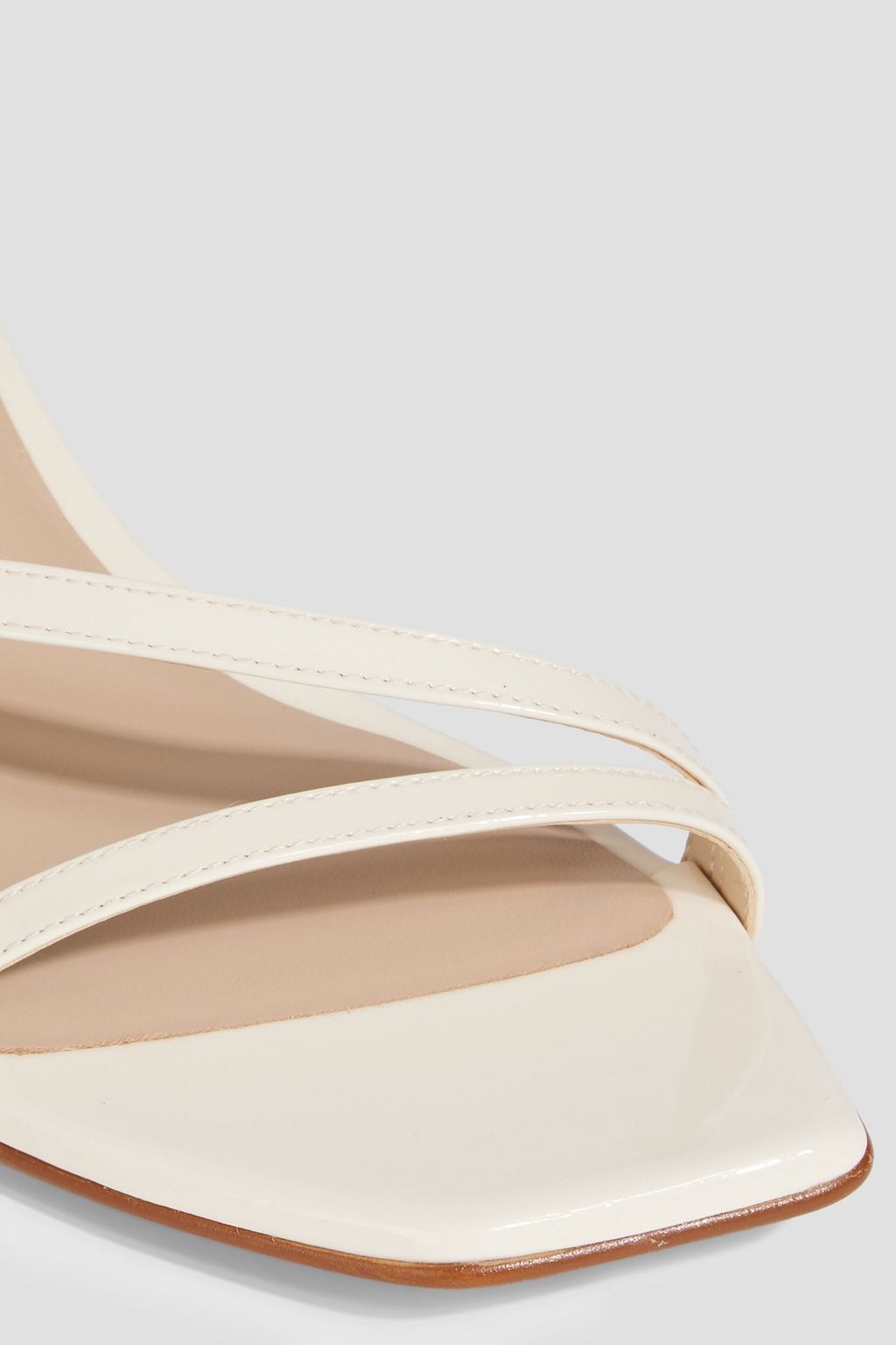 STUART WEITZMAN Oasis 50 patent-leather wedge sandals
