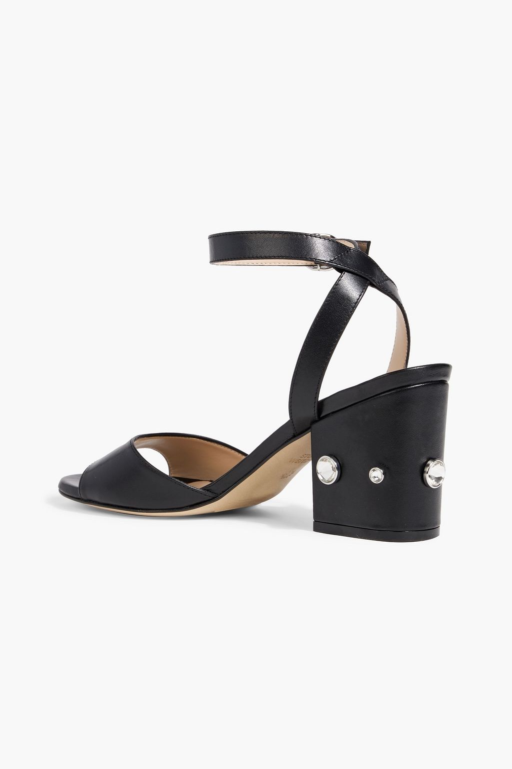 STUART WEITZMAN Alshn 75 crystal-embellished leather sandals