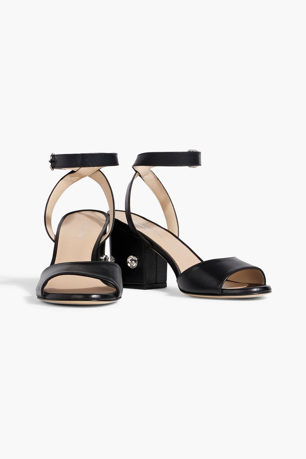 STUART WEITZMAN Alshn 75 crystal-embellished leather sandals