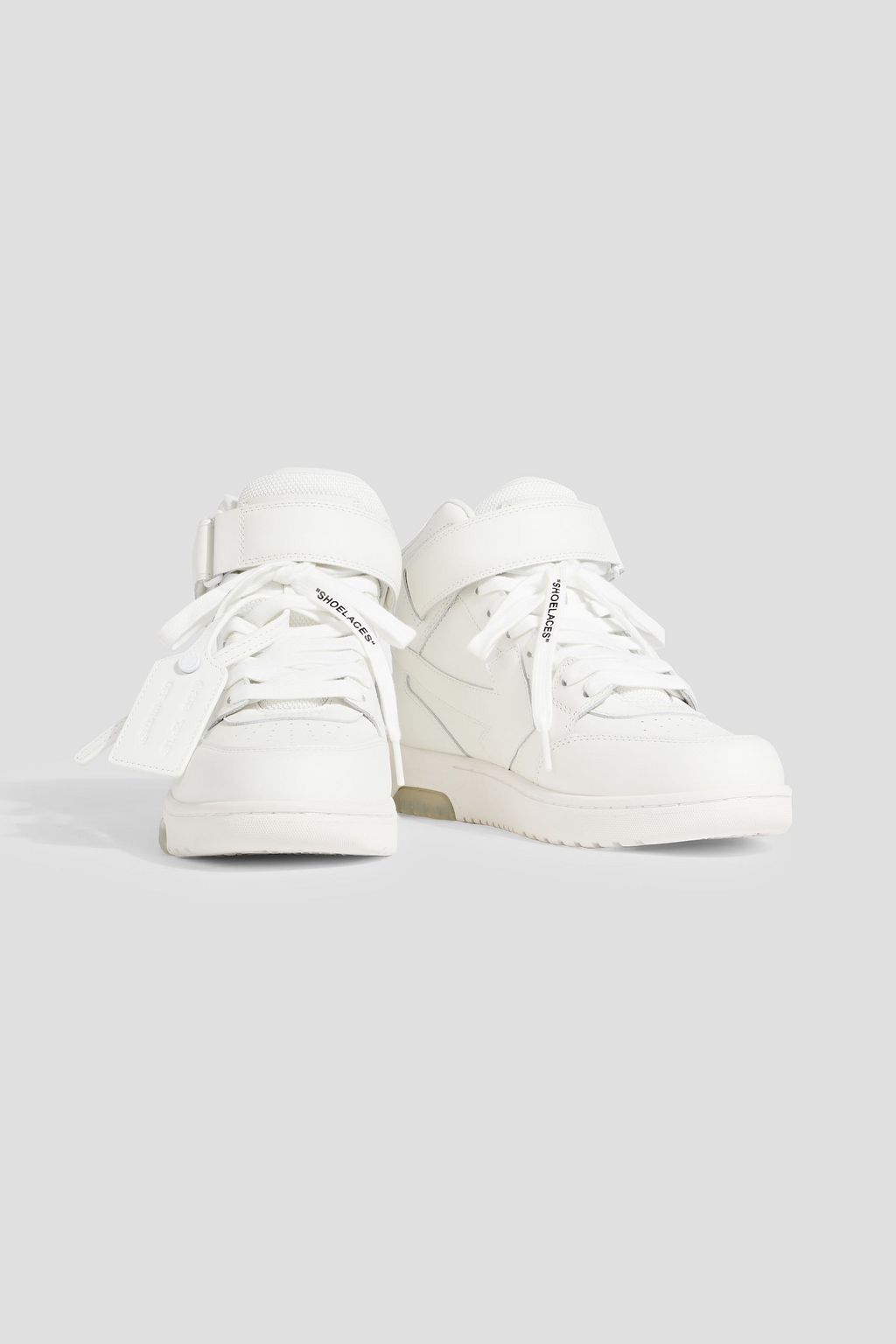 OFF-WHITE™ Out of Office leather high-top sneakers