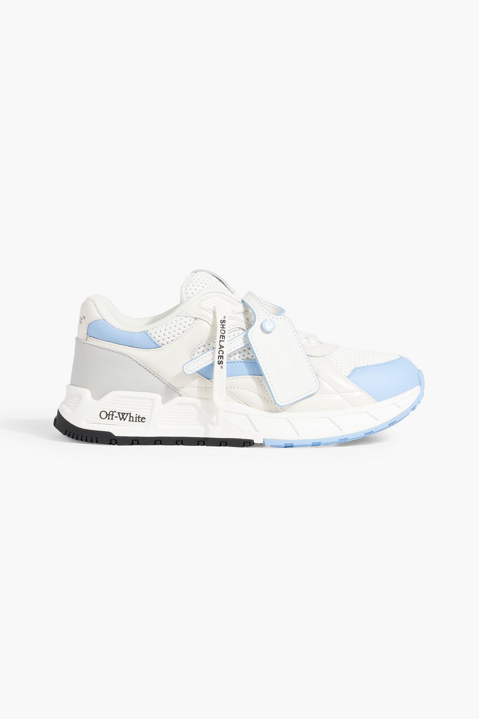 Off-white Runner B Mesh And Leather Sneakers