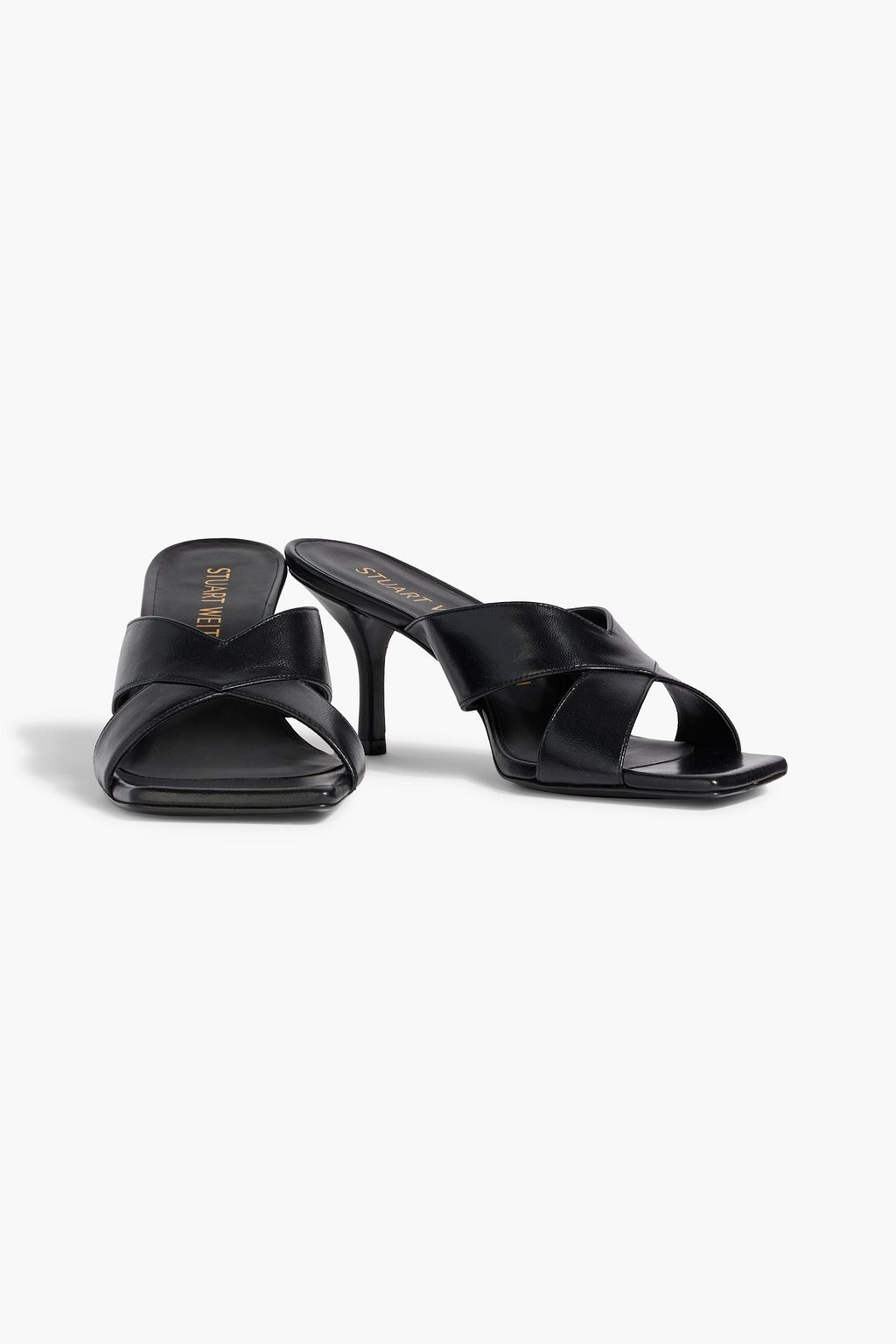 STUART WEITZMAN Carmen 75 leather mules
