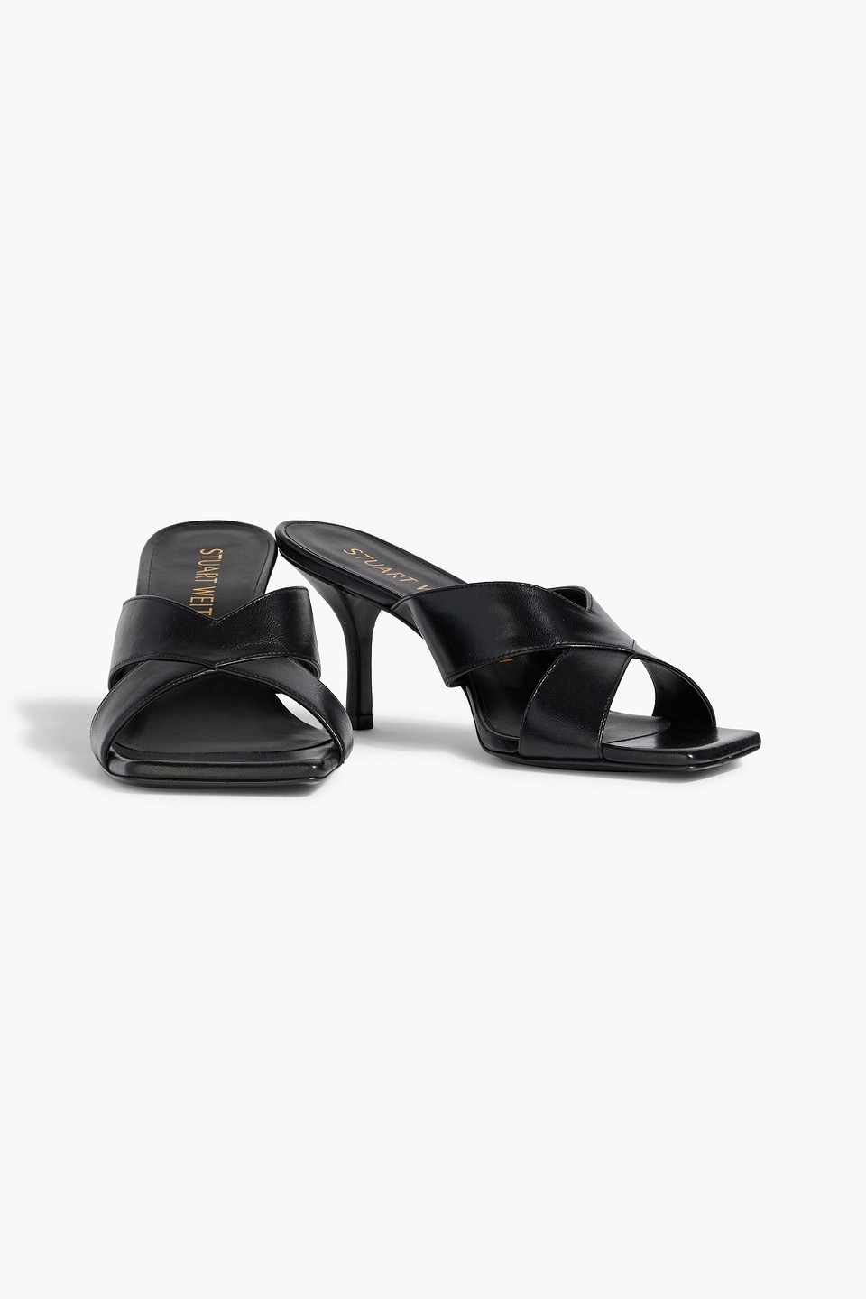 Shop Stuart Weitzman Carmen 75 Leather Mules