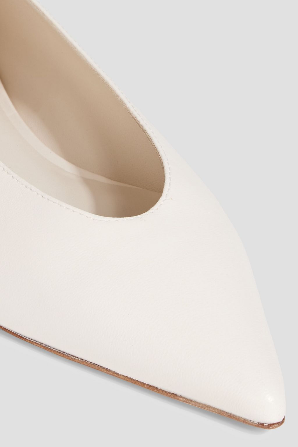 STUART WEITZMAN Lina leather point-toe flats