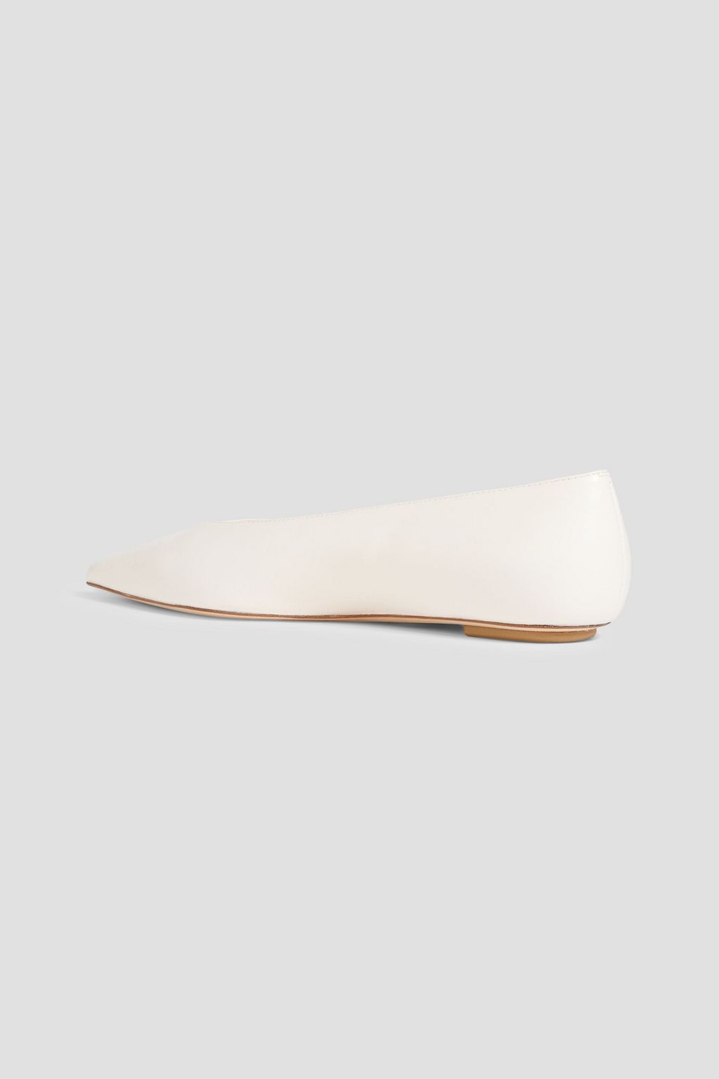 STUART WEITZMAN Lina leather point-toe flats