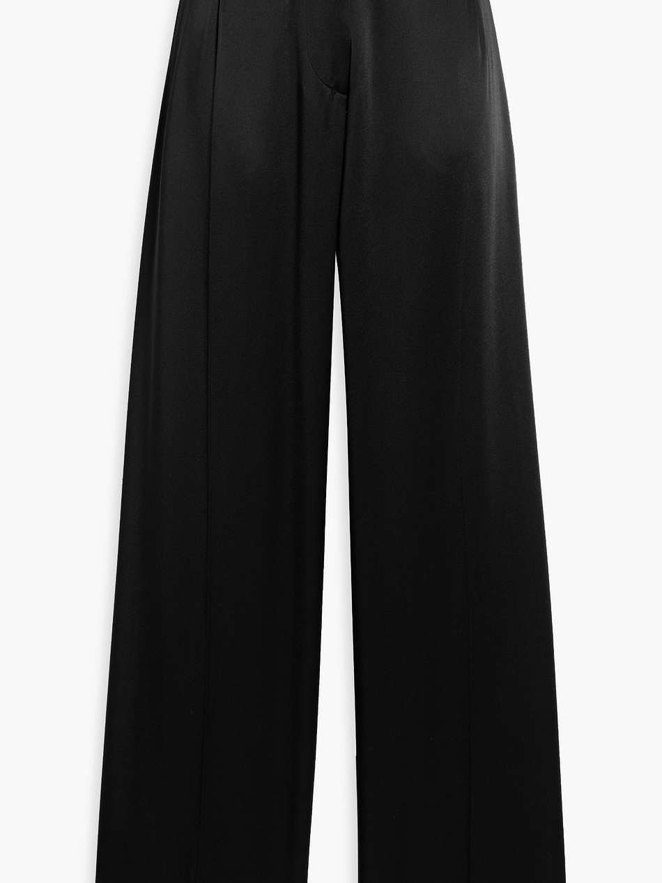 satin straight-leg pants