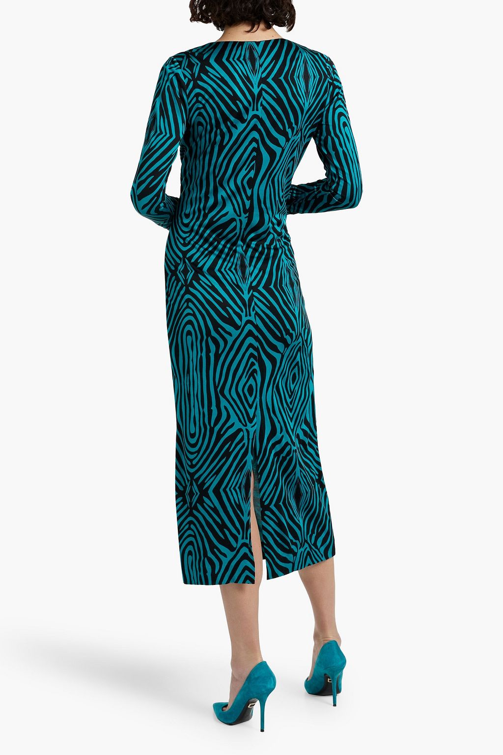 DIANE VON FURSTENBERG Sonca zebra-print jersey midi dress