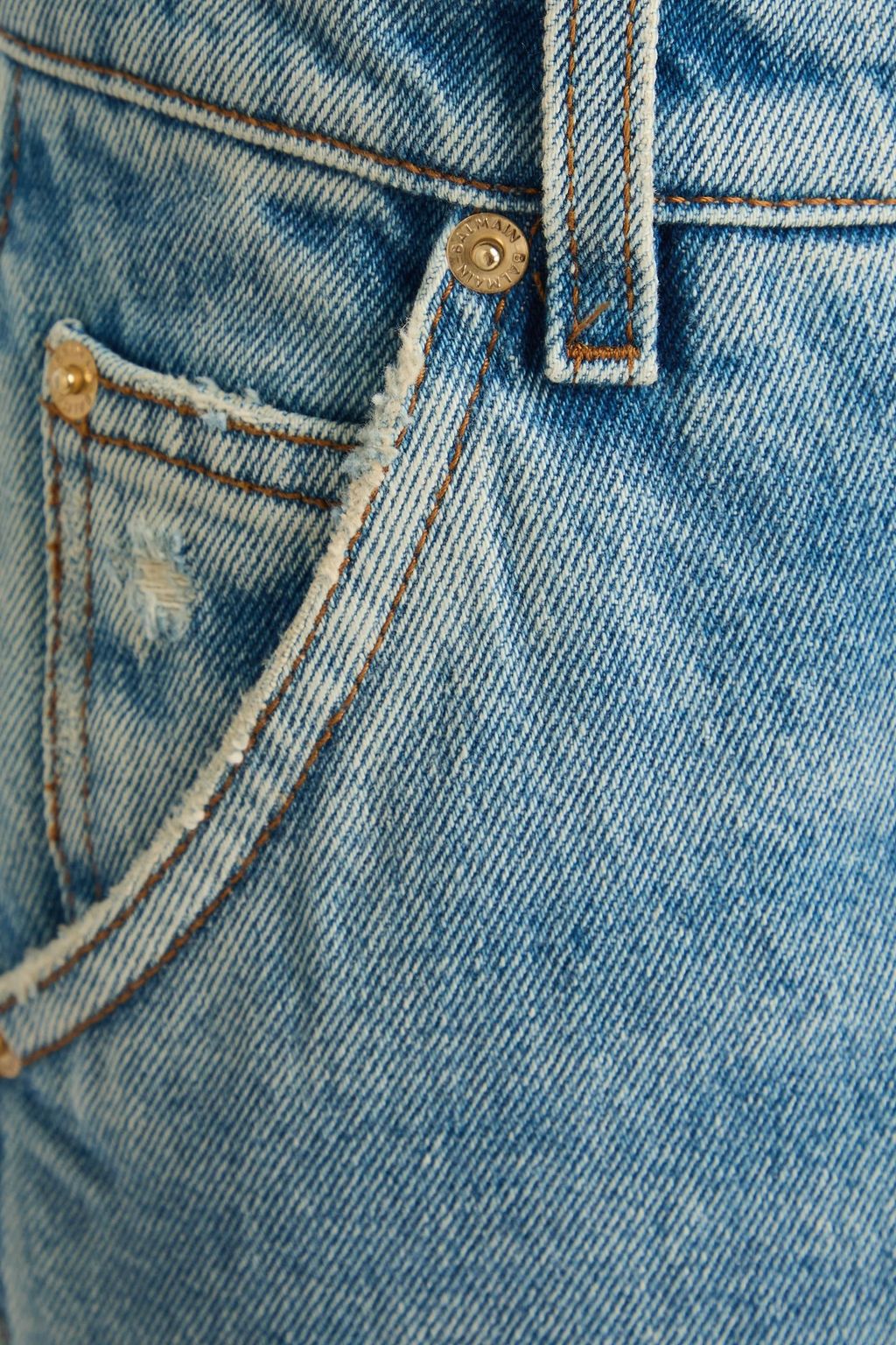 BALMAIN Hoch sitzende Jeans mit geradem Bein