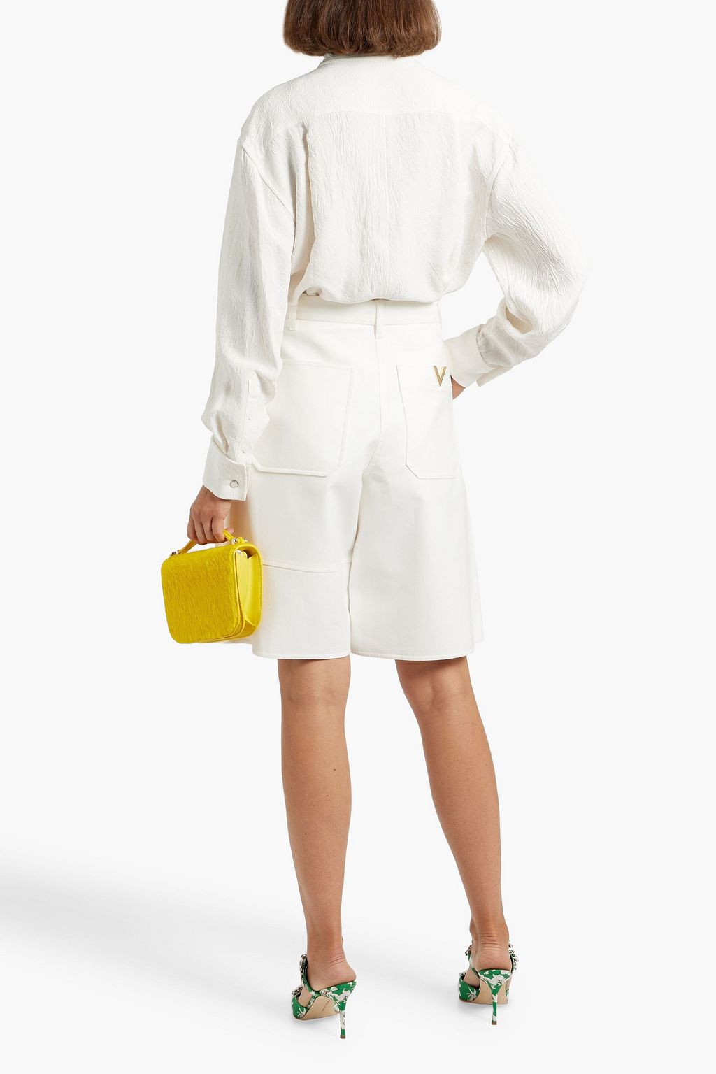 VALENTINO GARAVANI Cotton-blend gabardine shorts