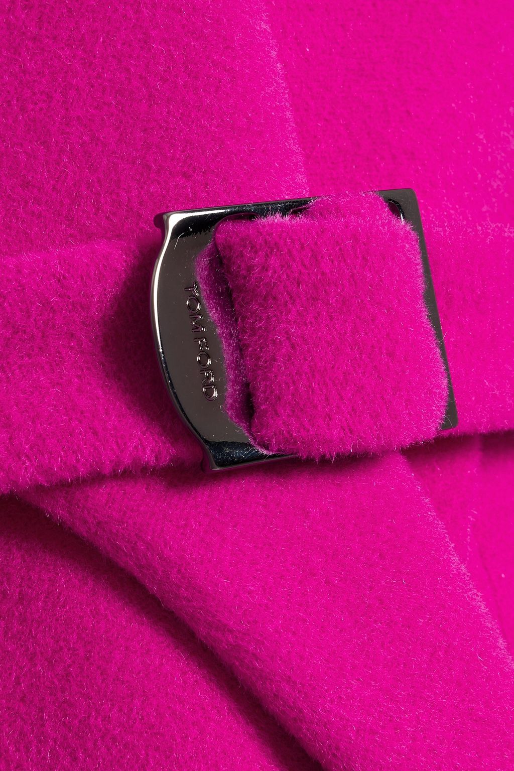 TOM FORD Belted alpaca and wool-blend felt coat