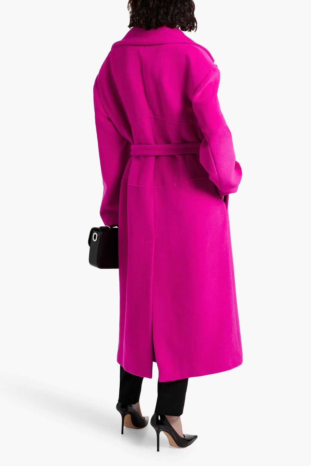 TOM FORD Belted alpaca and wool-blend felt coat