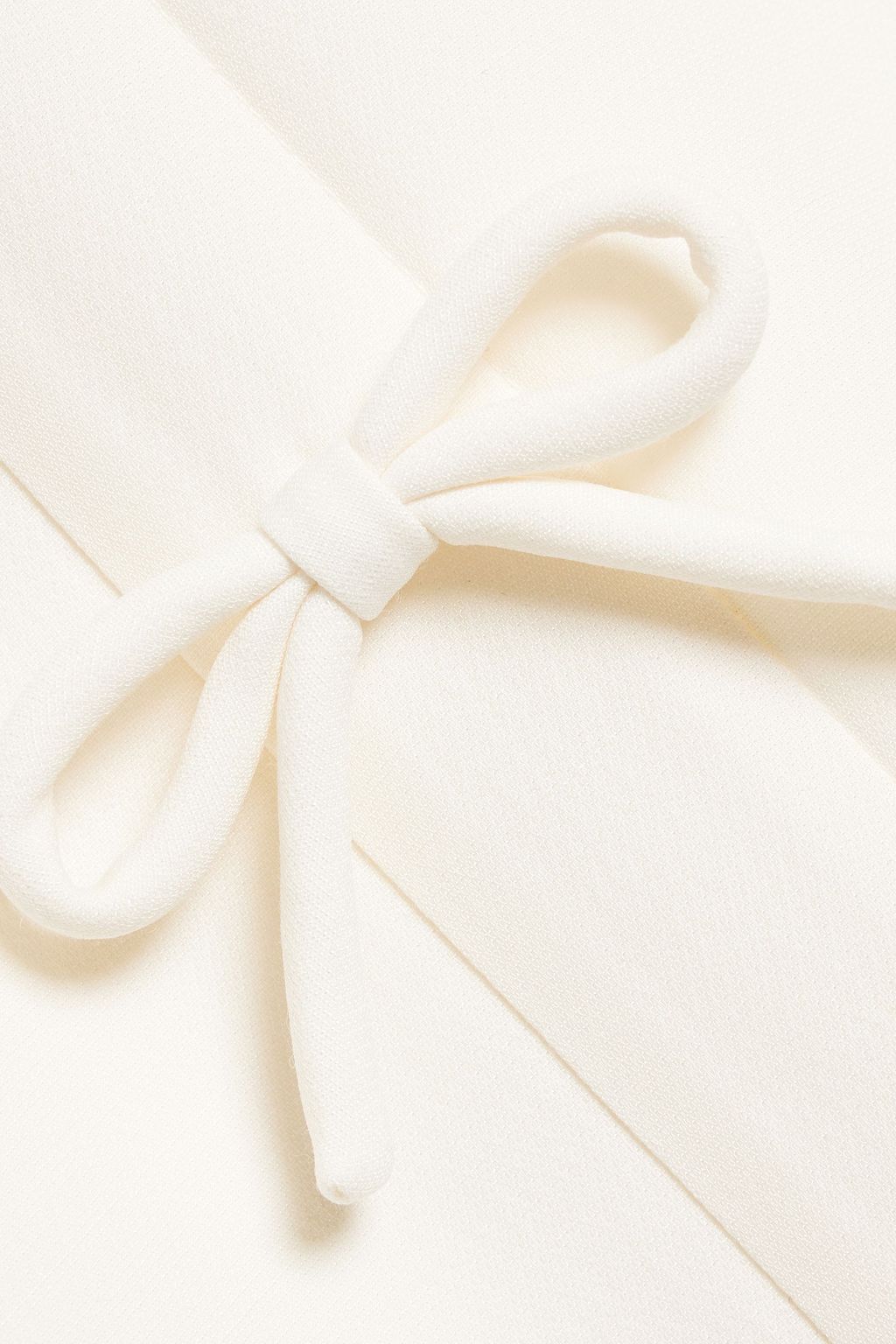 VALENTINO GARAVANI Bow-detailed wool and silk-blend crepe mini dress