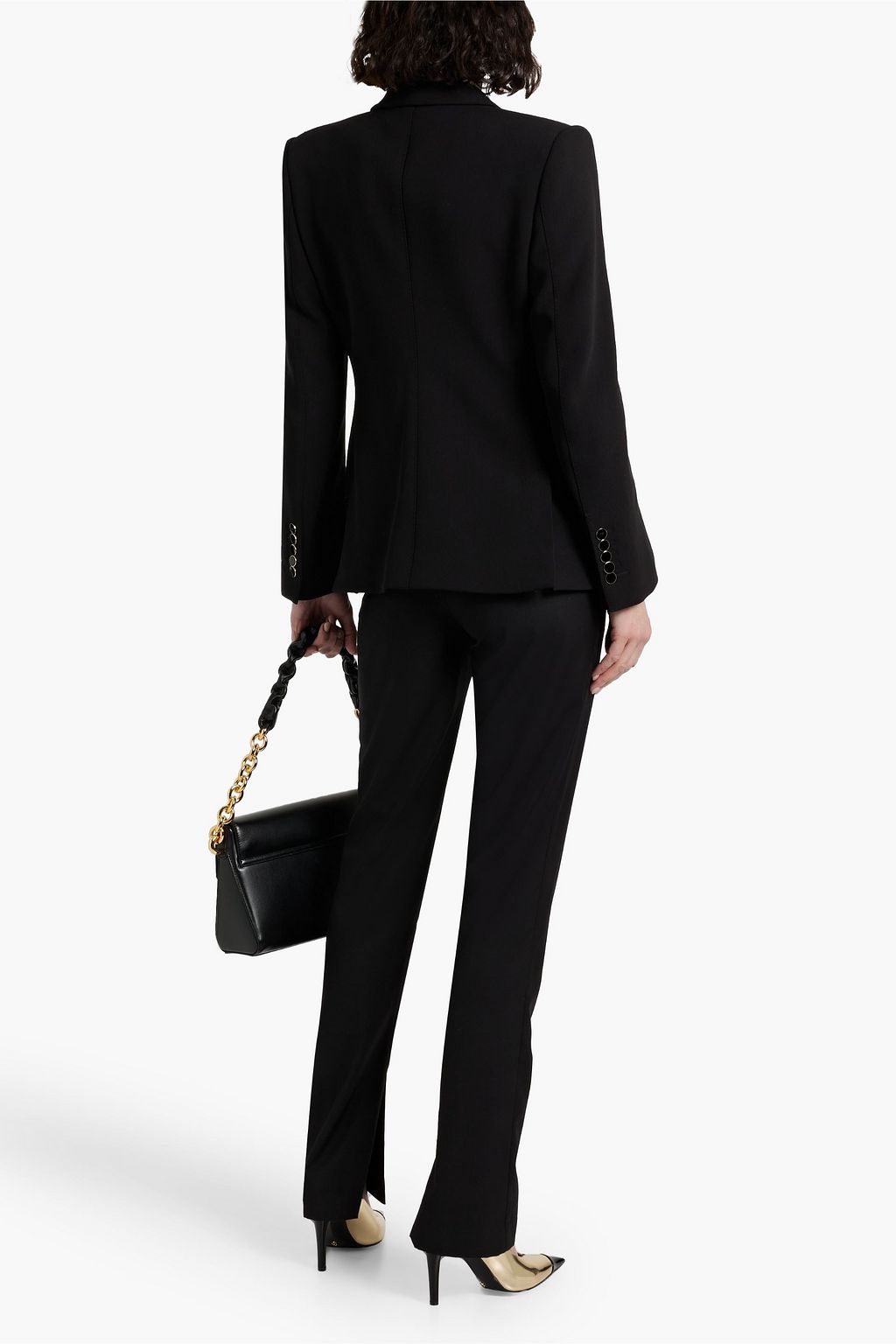 TOM FORD Double-breasted wool-blend crepe blazer