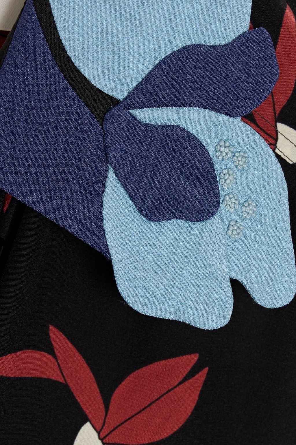 VALENTINO GARAVANI Printed silk-crepe playsuit