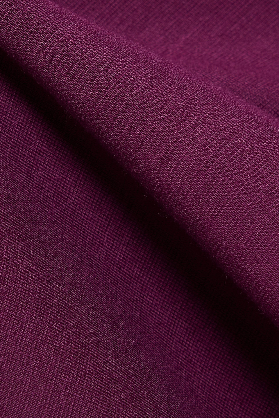 Diane Von Furstenberg Dorinda Mesh-paneled Ruched Jersey Midi Dress In Burgundy