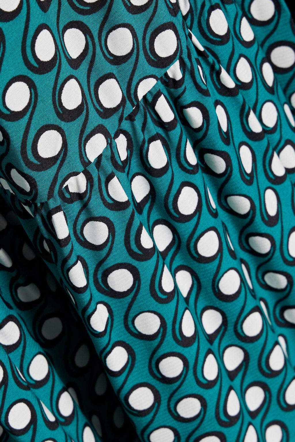 DIANE VON FURSTENBERG Gil gathered printed crepe midi dress