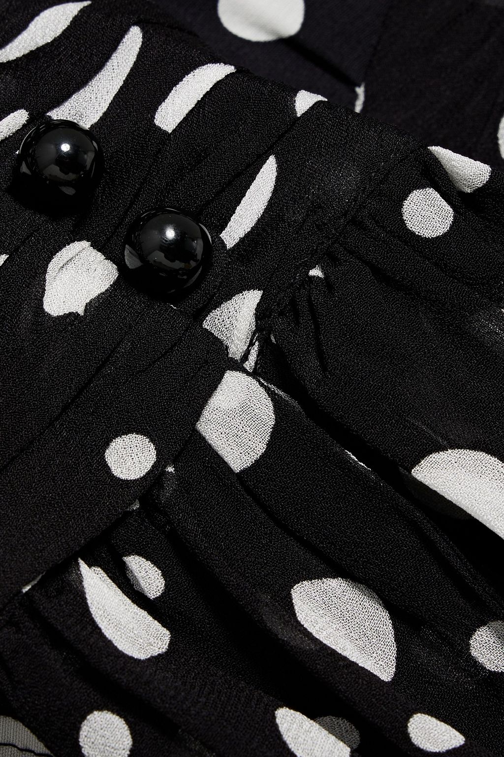 DIANE VON FURSTENBERG Sai tiered polka-dot crepe de chine and chiffon midi dress