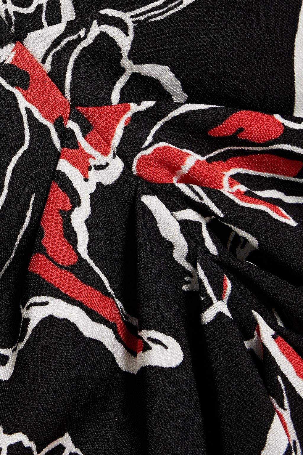 DIANE VON FURSTENBERG Hades printed mesh and jersey midi dress