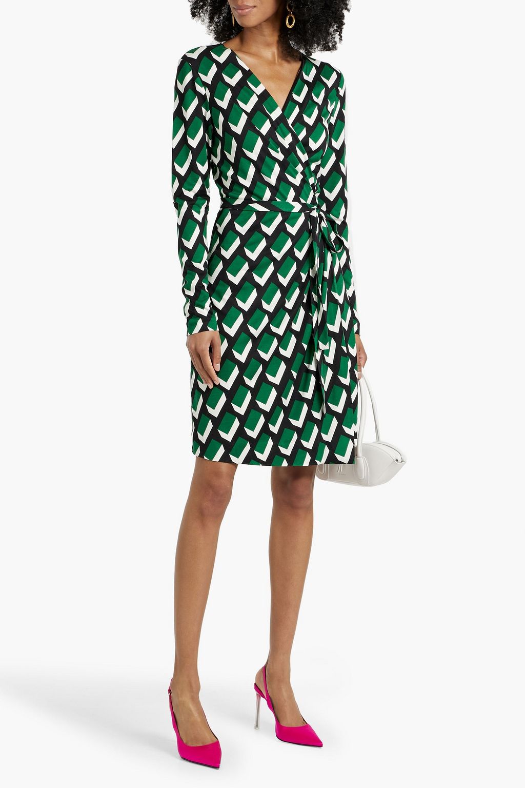 DIANE VON FURSTENBERG Jazmine printed silk-jersey wrap dress