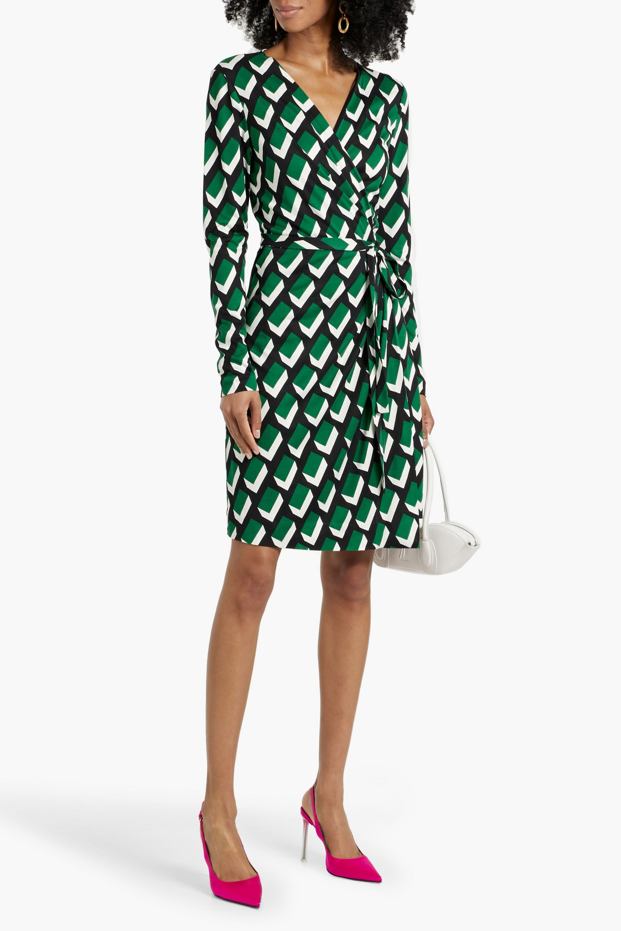 Diane von Furstenberg Jazmine printed silk-jersey wrap dress