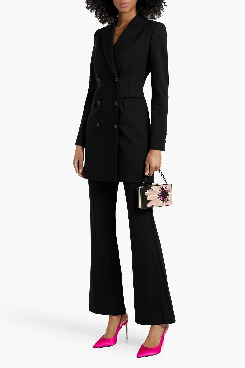 DIANE VON FURSTENBERG Virginia double-breasted crepe blazer