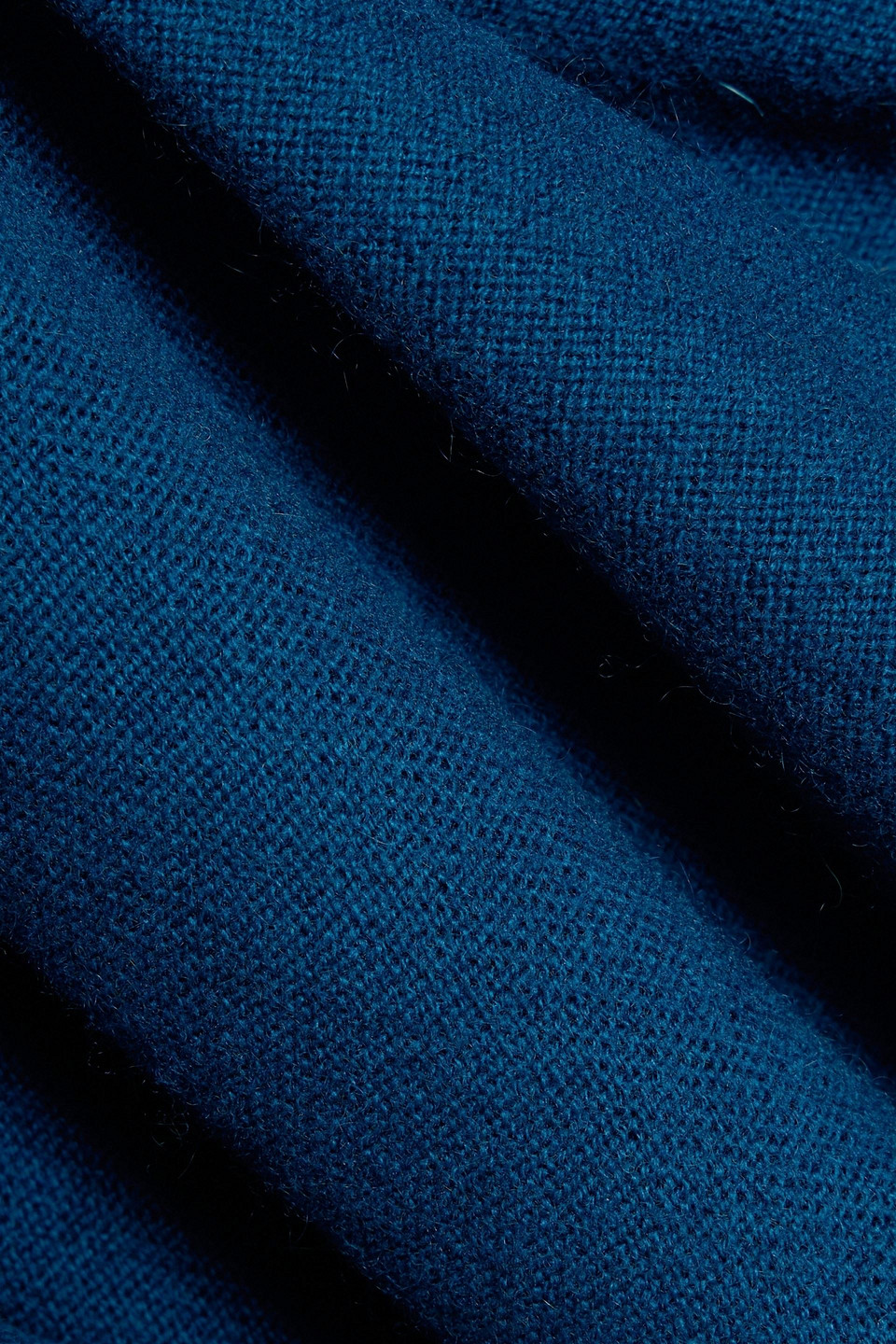 Diane Von Furstenberg Astrid Wool And Cashmere-blend Midi Wrap Dress In Blue