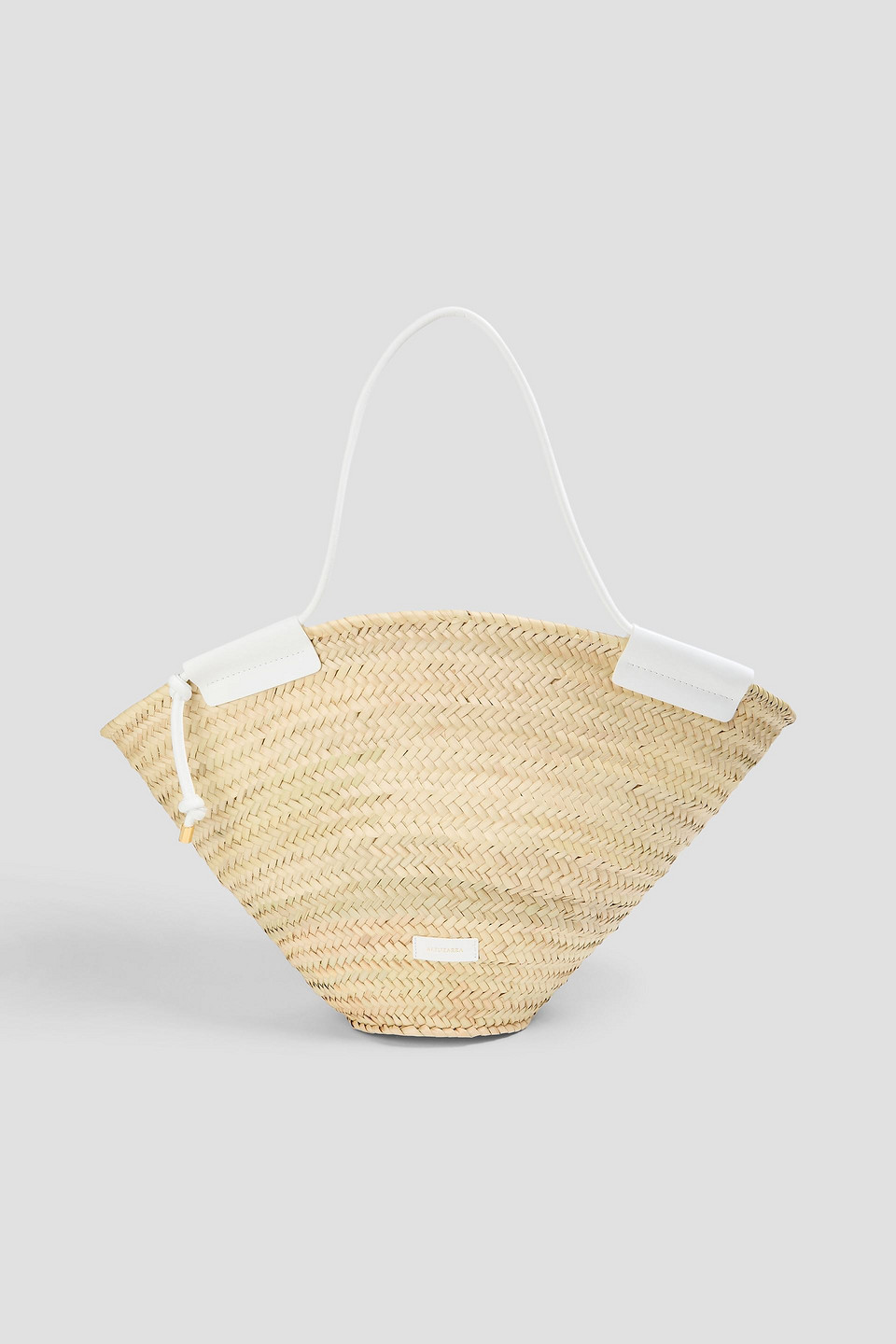 Altuzarra Watermill Leather-trimmed Raffia Tote