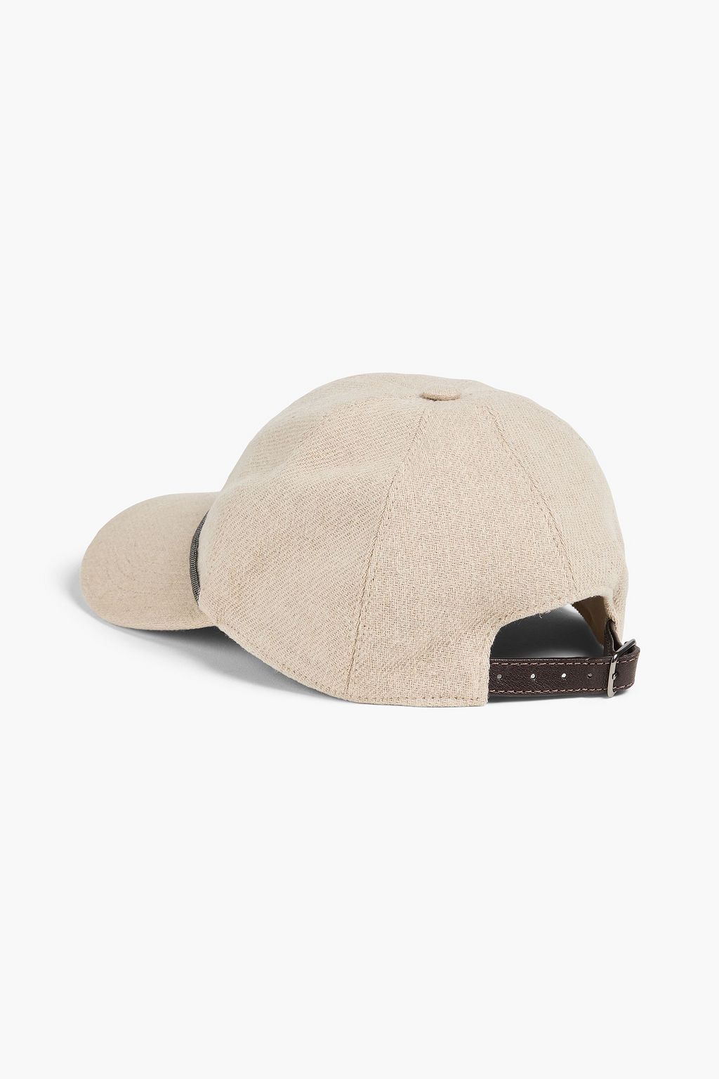 BRUNELLO CUCINELLI Linen and cotton-blend tweed baseball cap