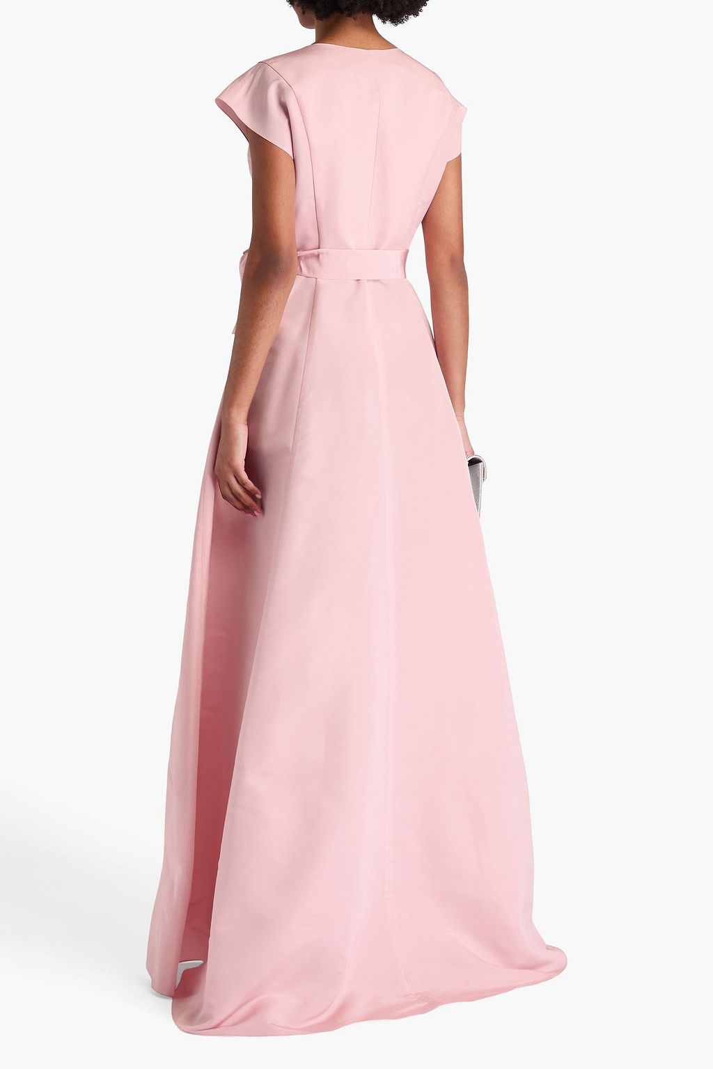 CAROLINA HERRERA シルクファイユ ロングドレス