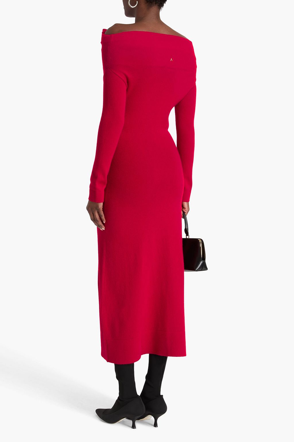 ALTUZARRA カシミヤ ミディワンピース オフショルダー