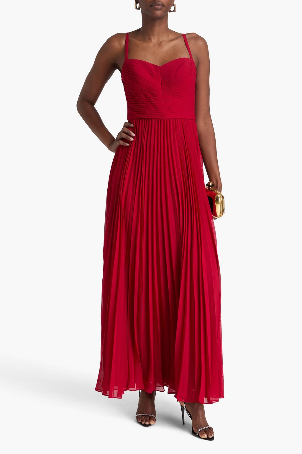 ZAC POSEN Robe aus Chiffon mit Falten
