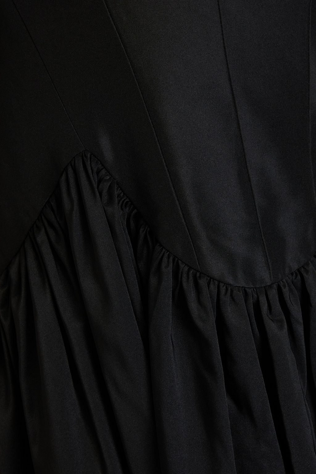 ZAC POSEN Gathered taffeta gown