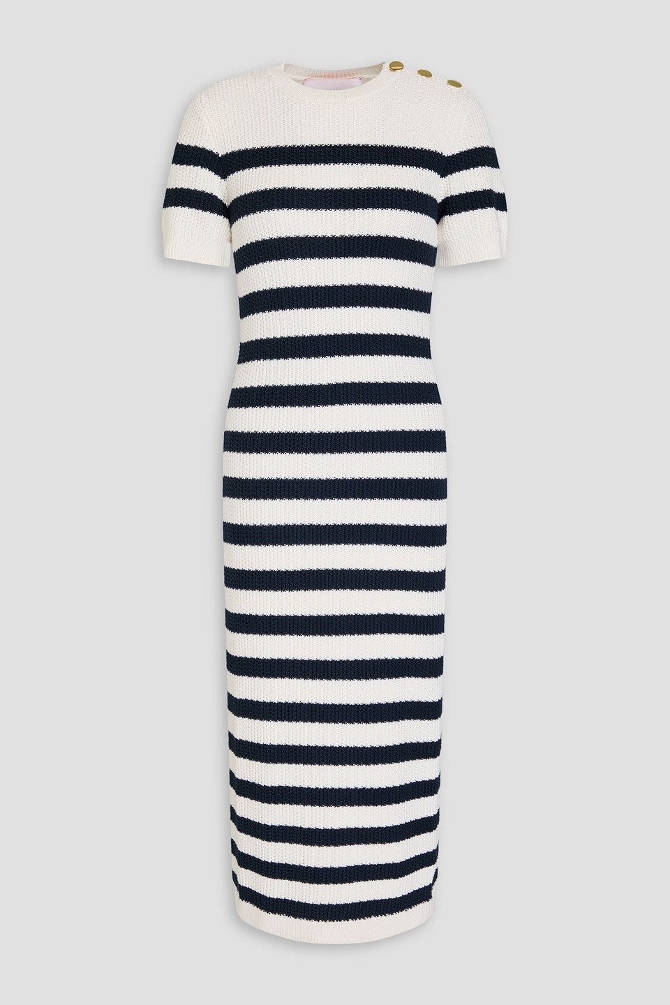 Carolina Herrera Striped Silk And Cotton-blend Midi Dress