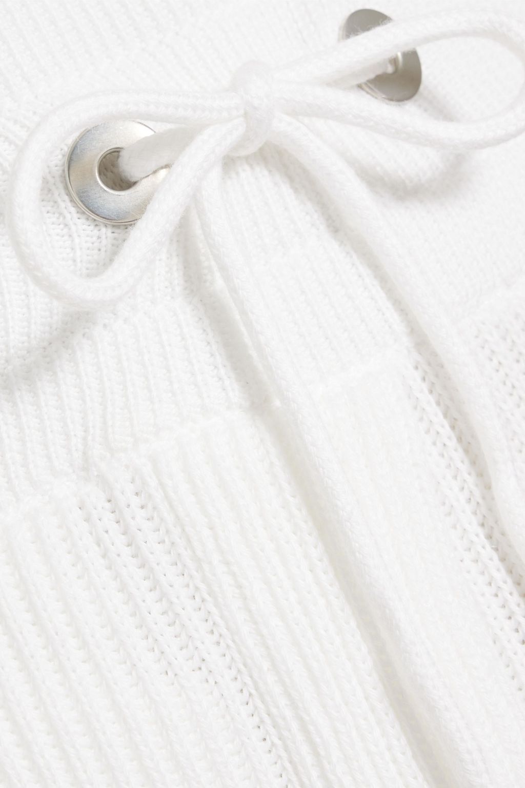 BRUNELLO CUCINELLI Cropped ribbed cotton track pants