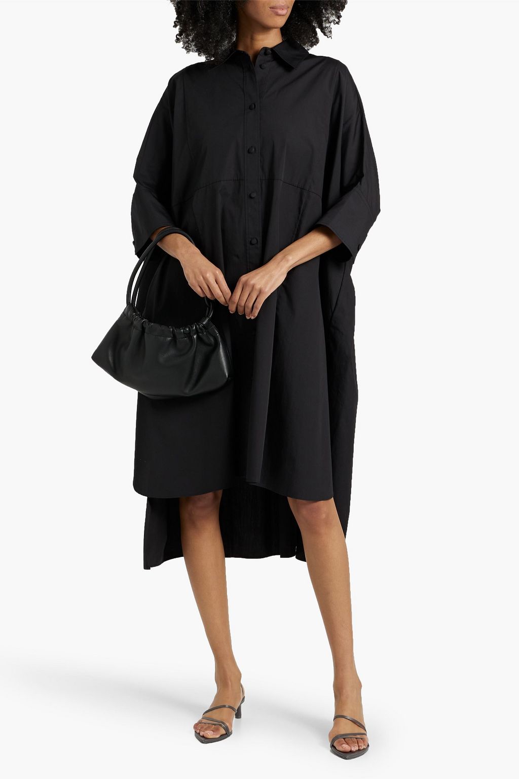 JOSEPH Dania oversized cotton-poplin midi shirt dress