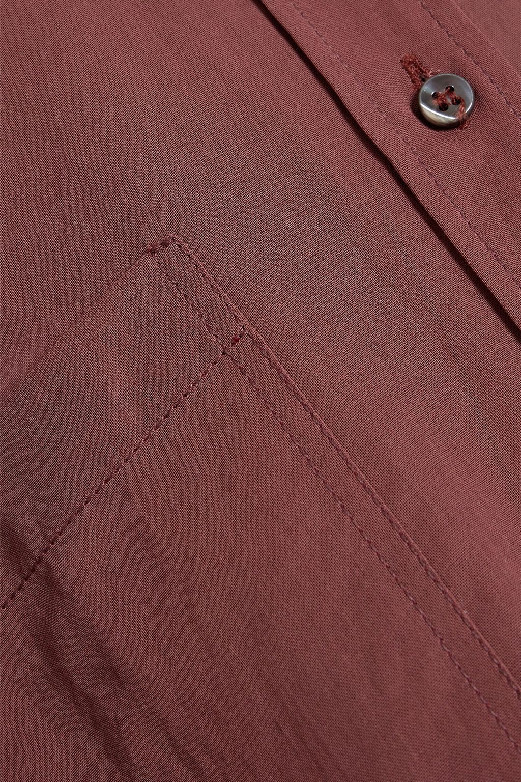 BRUNELLO CUCINELLI Bead-embellished cotton-organdie shirt