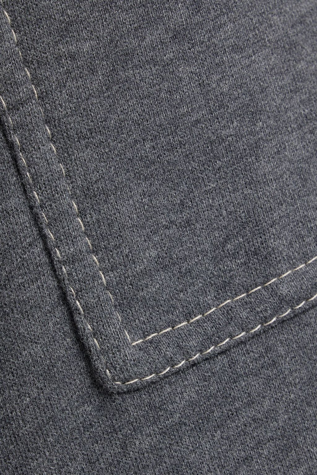 BRUNELLO CUCINELLI Cropped French cotton-terry track pants