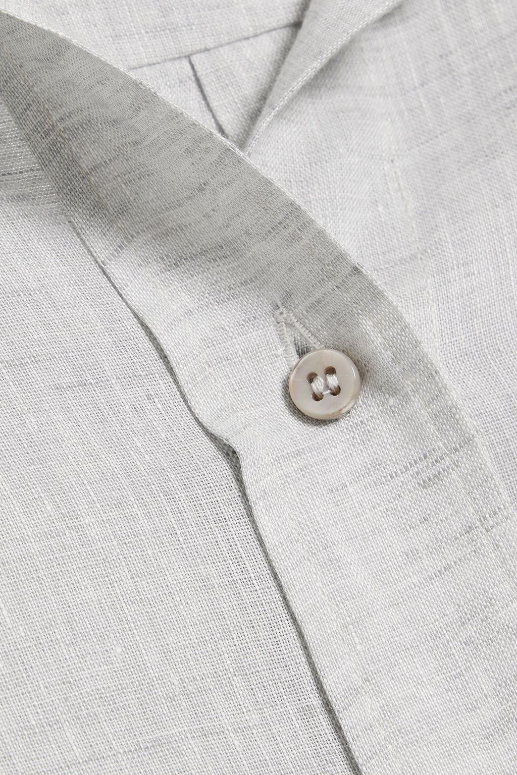 BRUNELLO CUCINELLI Embellished linen shirt