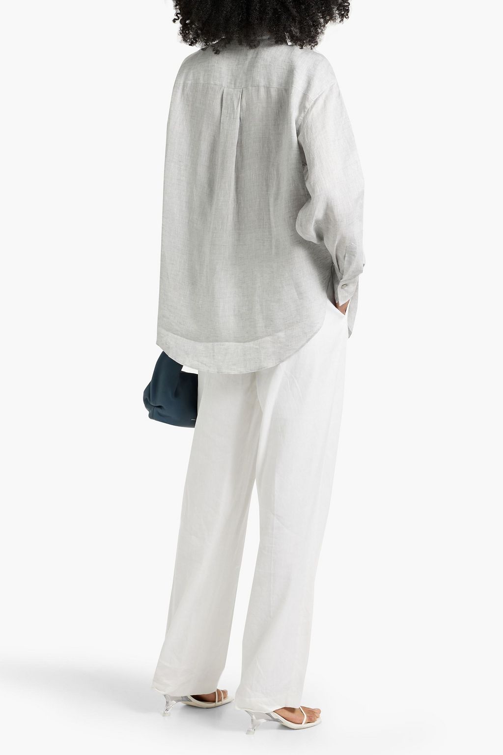 BRUNELLO CUCINELLI Embellished linen shirt