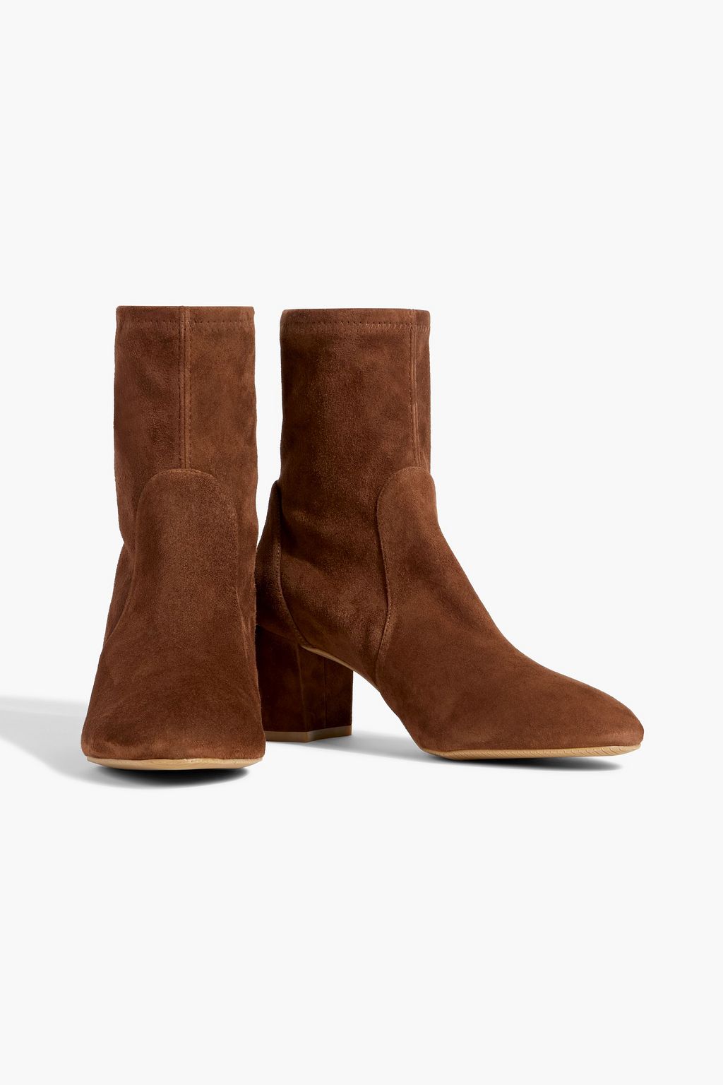 STUART WEITZMAN Yuliana 60 Ankle Boots aus Stretch-Veloursleder
